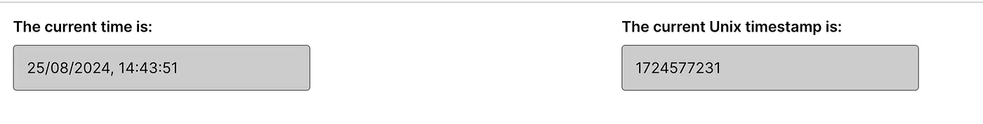 UNIX Time Visualization