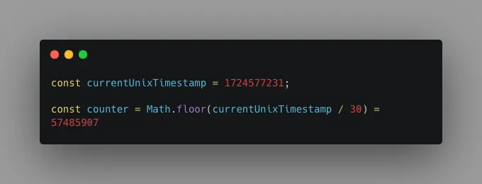 Time Period Division for OTP Counter